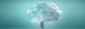 Dirigeants de la technologie du nuage avec la tête sur le nuage numérique